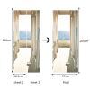 3D Door Wallpaper Peel and Stick Seaside Balcony Corridor Self Adhesive 3D Door Stickers