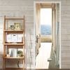 3D Door Wallpaper Peel and Stick Seaside Balcony Corridor Self Adhesive 3D Door Stickers