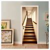 3D Door Stickers Personalized PVC Stairs Door Decals Peel and Stick