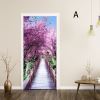 3D Door Stickers European Style PVC Peel and Stick Door Murals