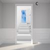 3D Door Stickers European Style PVC Peel and Stick Door Murals