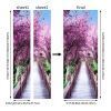 3D Door Stickers European Style PVC Peel and Stick Door Murals