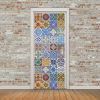 3D Door Stickers Creative Geometric Pattern PVC Peel and Stick Door Murals