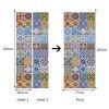 3D Door Stickers Creative Geometric Pattern PVC Peel and Stick Door Murals