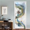 3D Door Wallpaper Peel and Stick Art Abstract Self Adhesive 3D Door Stickers