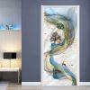 3D Door Wallpaper Peel and Stick Art Abstract Self Adhesive 3D Door Stickers