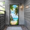 3D Door Stickers Dusk Scenery Door Decals Peel and Stick