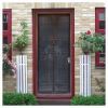 3D Door Stickers Retro Bookshelf Letters Wood Grain PVC Door Decals Peel and Stick