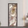 3D Door Stickers Renovated Wooden Door Decoration PVC Door Decals Peel and Stick
