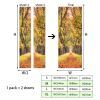 3D Door Stickers Dusk Scenery Waterproof Peel and Stick Door Murals