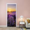 3D Door Stickers Dusk Scenery Waterproof Peel and Stick Door Murals