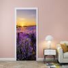 3D Door Stickers Dusk Scenery Waterproof Peel and Stick Door Murals