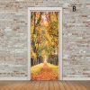 3D Door Stickers Dusk Scenery Waterproof Peel and Stick Door Murals