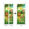 3D Door Wallpaper Peel and Stick Cartoon Pattern Self Adhesive 3D Door Stickers