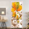 3D Door Wallpaper Peel and Stick Butterfly Self Adhesive 3D Door Stickers