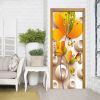 3D Door Wallpaper Peel and Stick Butterfly Self Adhesive 3D Door Stickers