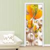 3D Door Wallpaper Peel and Stick Butterfly Self Adhesive 3D Door Stickers