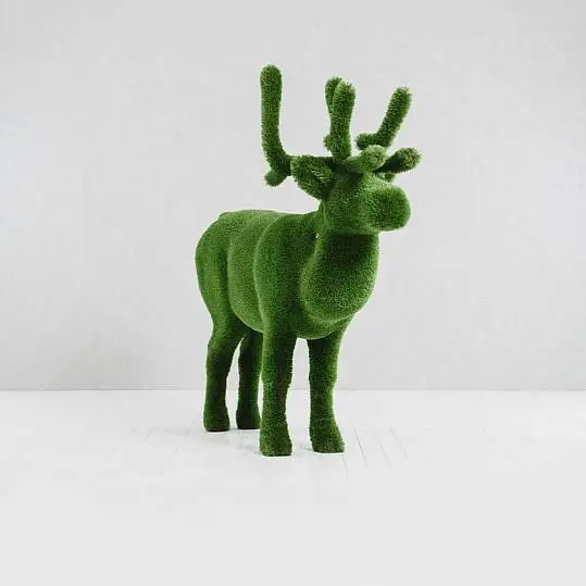 Outdoor Artificial Turf Animals - Bull Deer