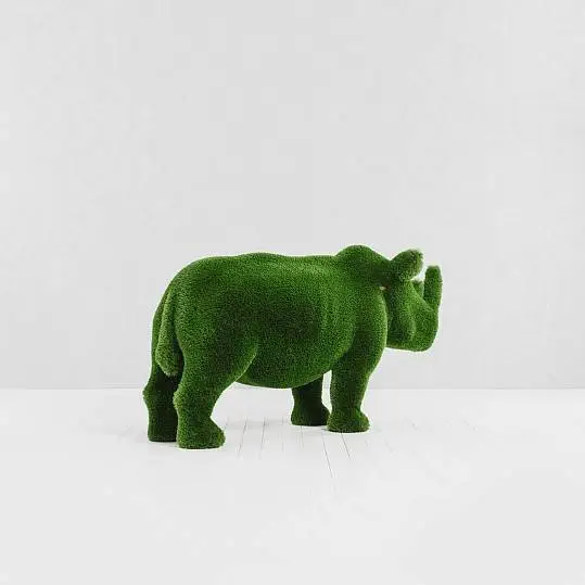 Outdoor Artificial Turf Animals - Rhino Baby
