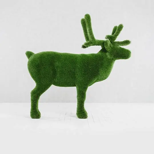 Outdoor Artificial Turf Animals - Bull Deer