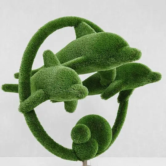 Outdoor Artificial Turf Animals - Dolphins
