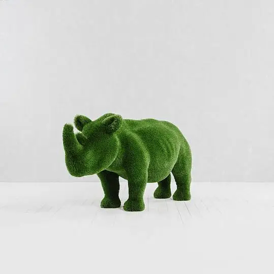 Outdoor Artificial Turf Animals - Rhino Baby