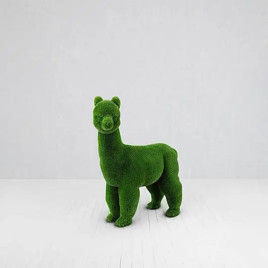 Outdoor Artificial Turf Animals - Alpaca