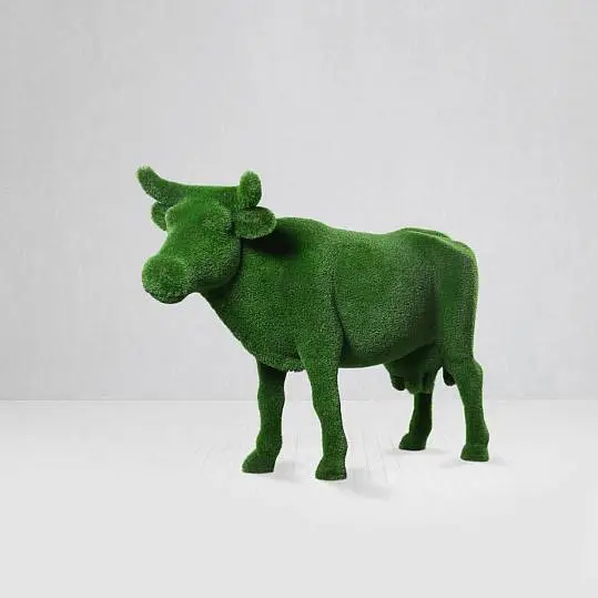 Outdoor Artificial Turf Animals - Cow