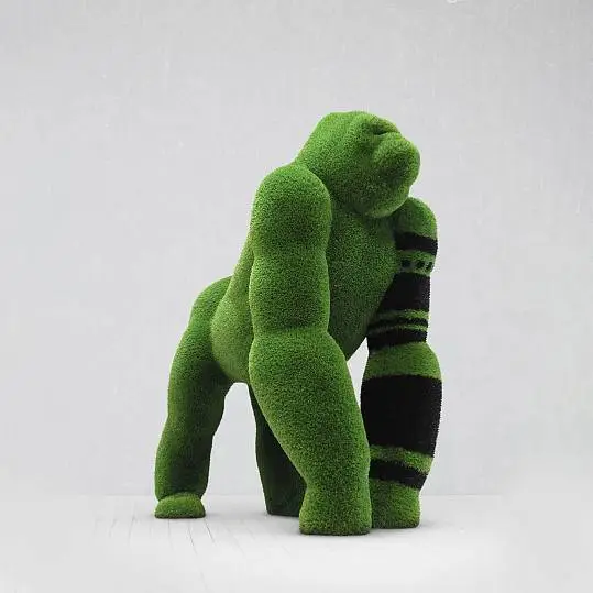 Outdoor Artificial Turf Animals - Gorilla