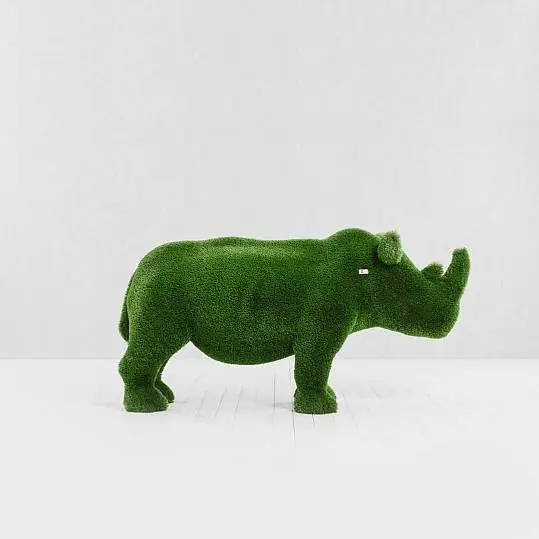 Outdoor Artificial Turf Animals - Rhino Baby