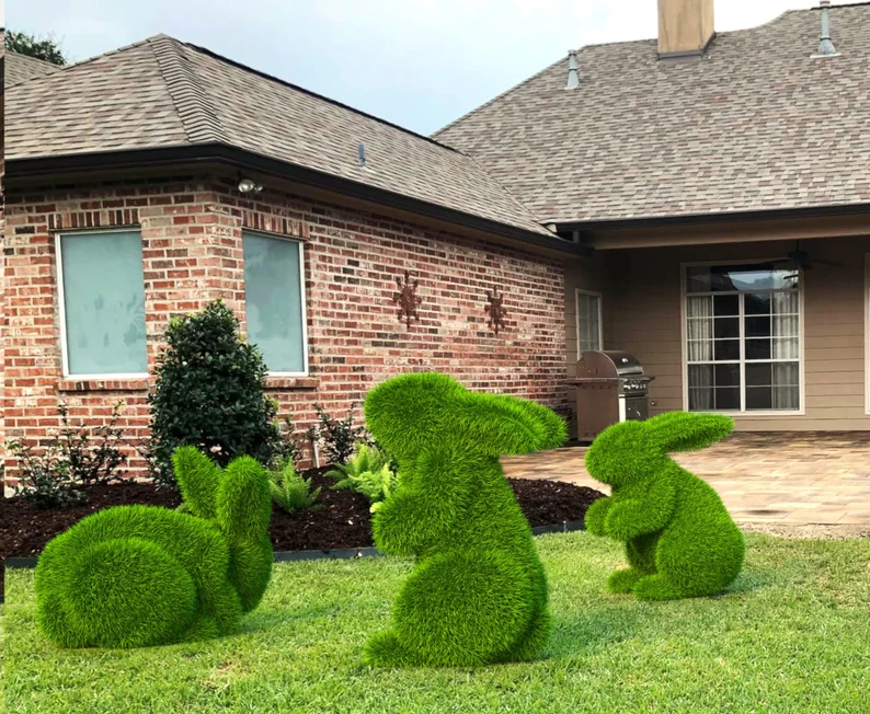 Outdoor Artificial Turf Animals - Rabbit