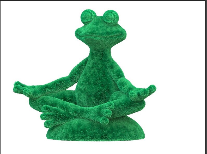 Outdoor Animal Sitting Yoga Frog Sculpture