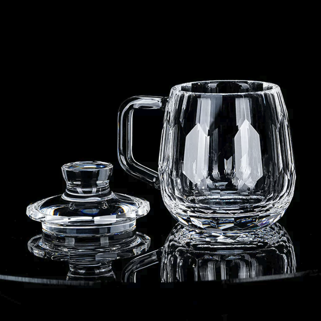 Natural Raw Crystal Tea Mug – Handcrafted Mineral Crystal Coffee & Tea Cup
