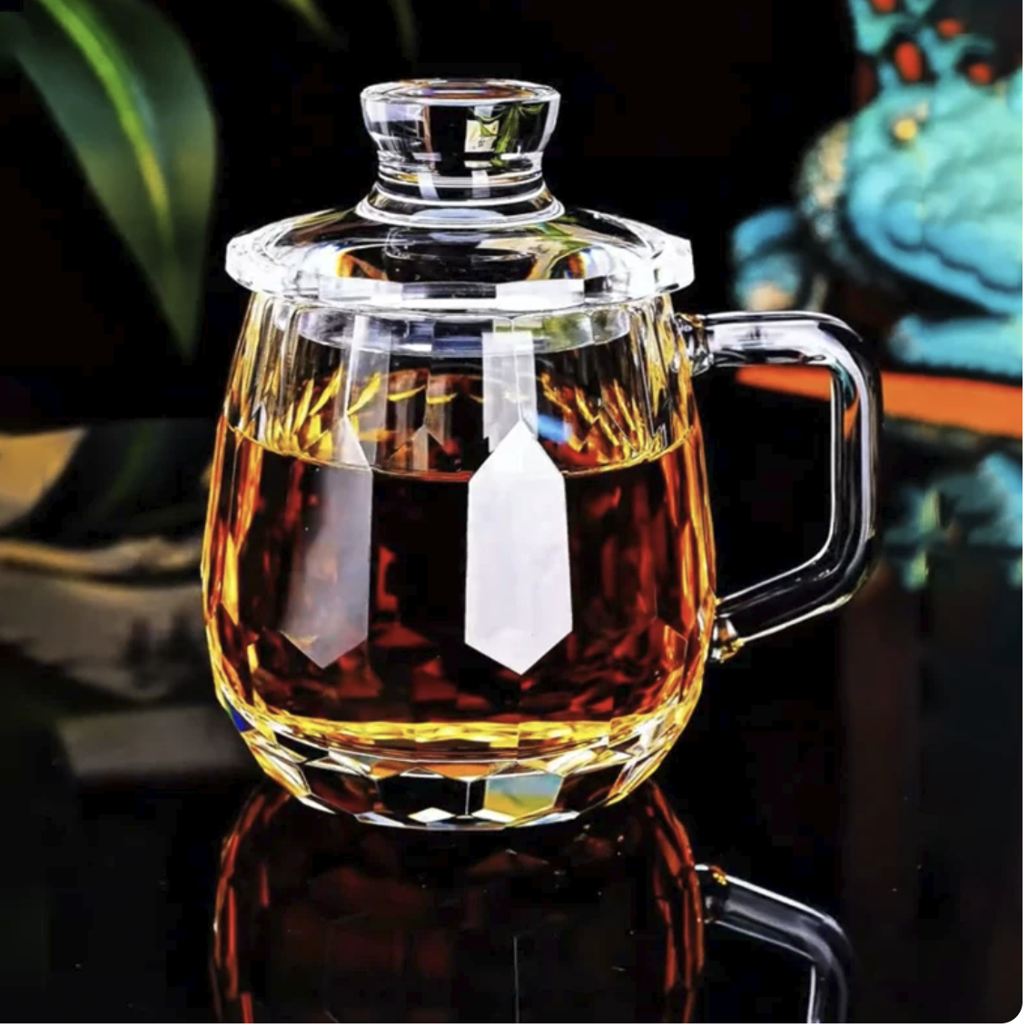 Natural Raw Crystal Tea Mug – Handcrafted Mineral Crystal Coffee & Tea Cup