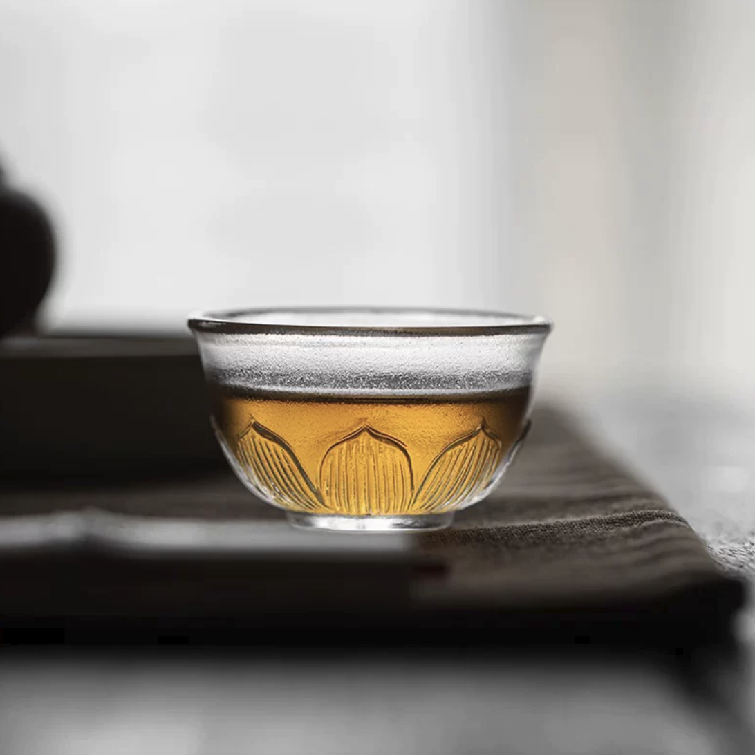 Handcrafted Crystal Tea Cup – Japanese-Style Gongfu Tea Tasting Cup for Home Tea Ceremonies