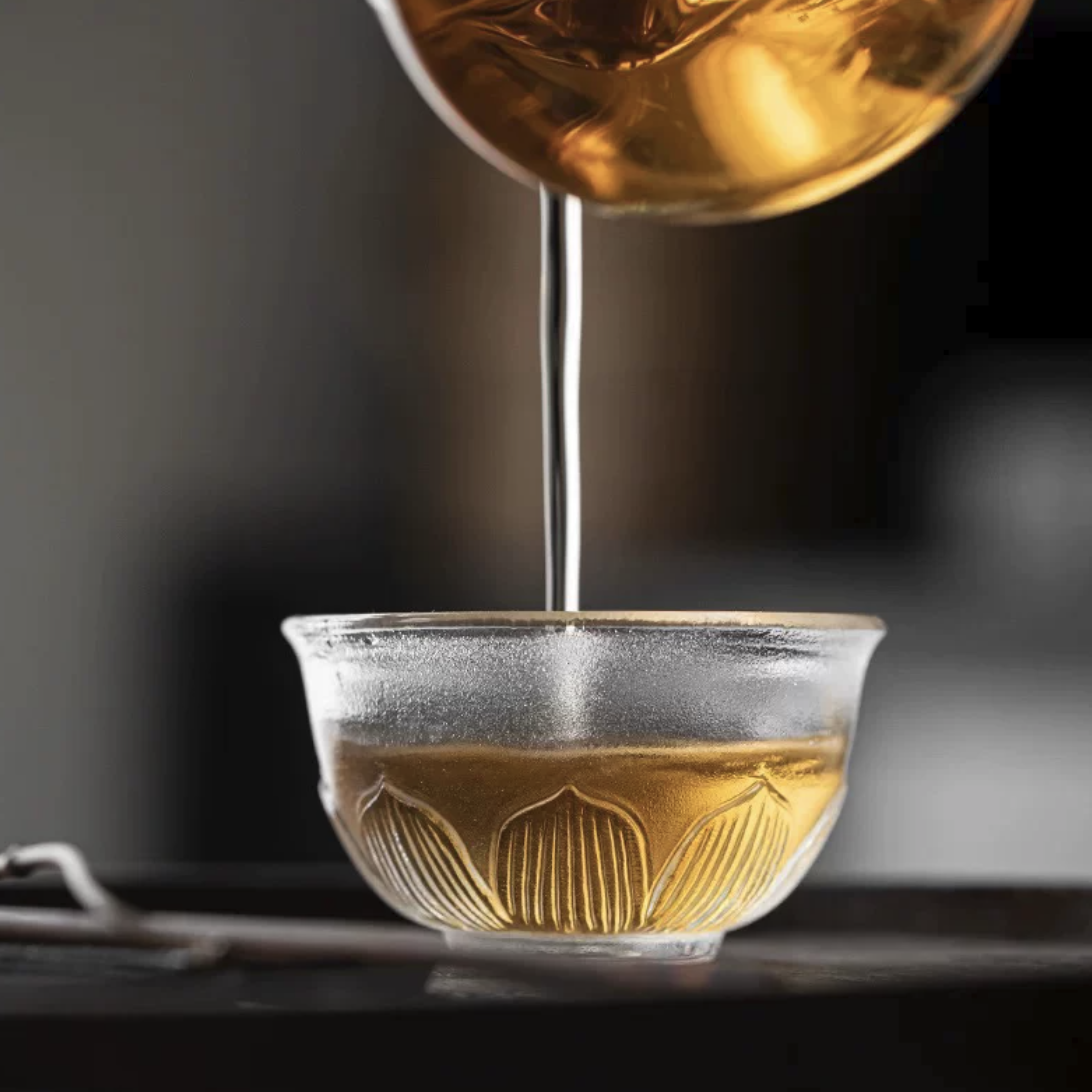 Handcrafted Crystal Tea Cup – Japanese-Style Gongfu Tea Tasting Cup for Home Tea Ceremonies