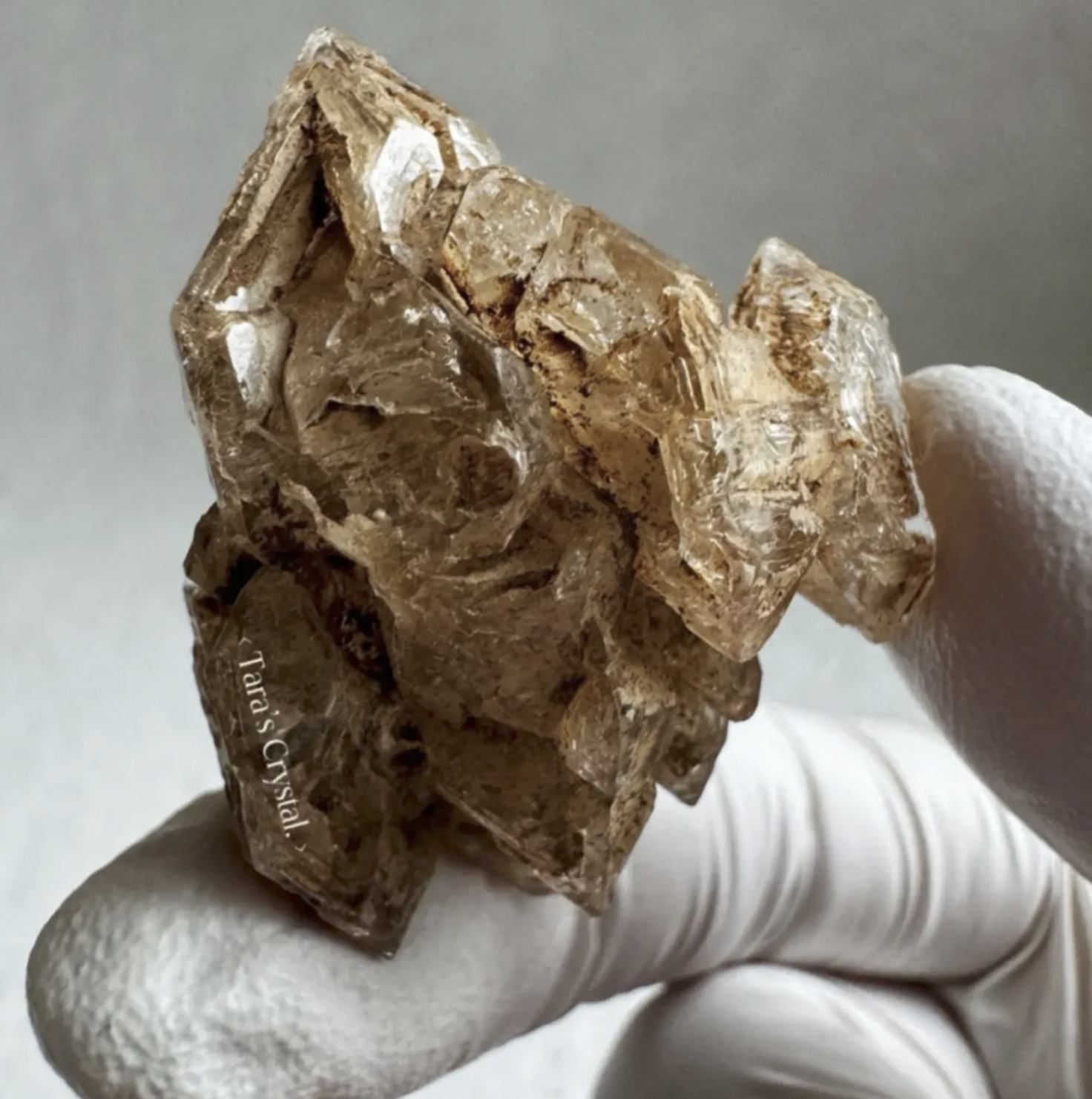 Raw Yellow Mud Skeleton Quartz Crystal