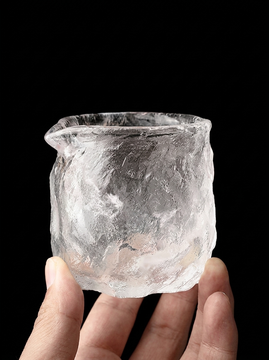Natural Raw Crystal Tea Cup – Handcrafted Genuine Mineral Crystal Cup