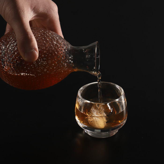 Crystaltells Handmade Natural Quartz Classic Crystal Glass Transparent 90ml 150ml Gift Package