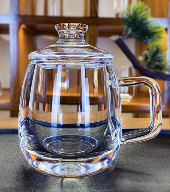 Crystal Glass - Handmade Cup With Cup Lip 300ml 400ml