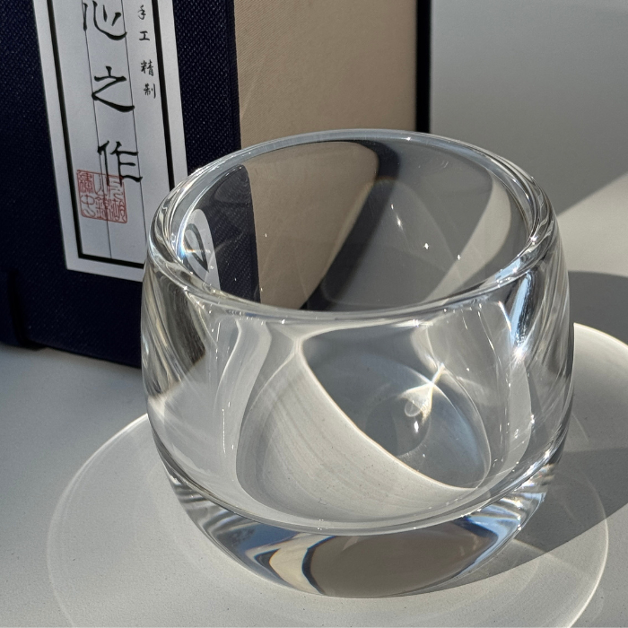 Crystaltells Handmade Natural Quartz Classic Crystal Glass Transparent 90ml 150ml Gift Package