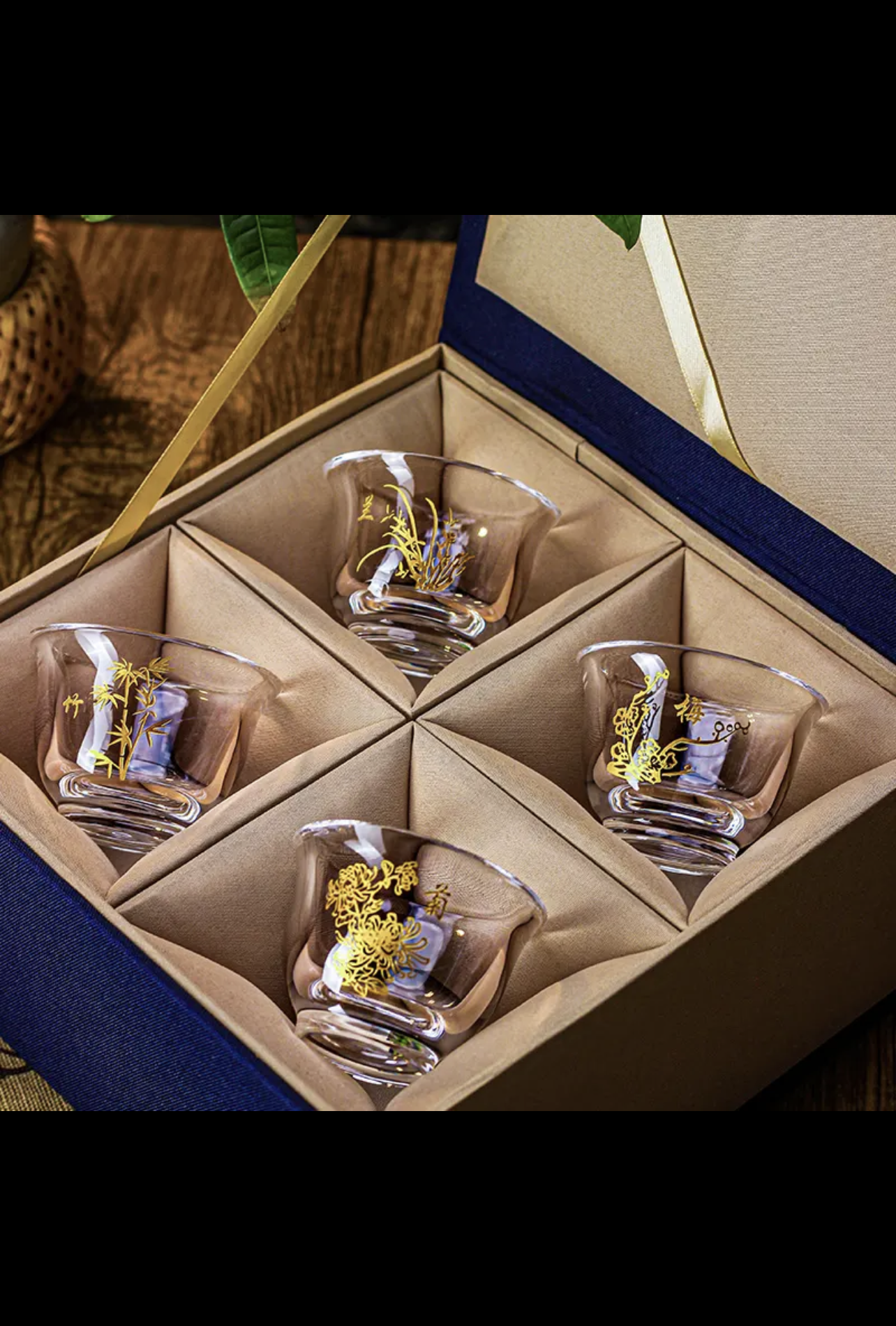 Crystal Glass - Handmade Cup Set of 4 - Gift Package-Crystaltells