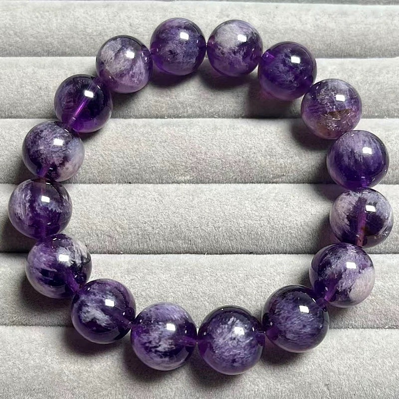 Healing Amethyst Gemstone Bracelet – Peace & Protection
