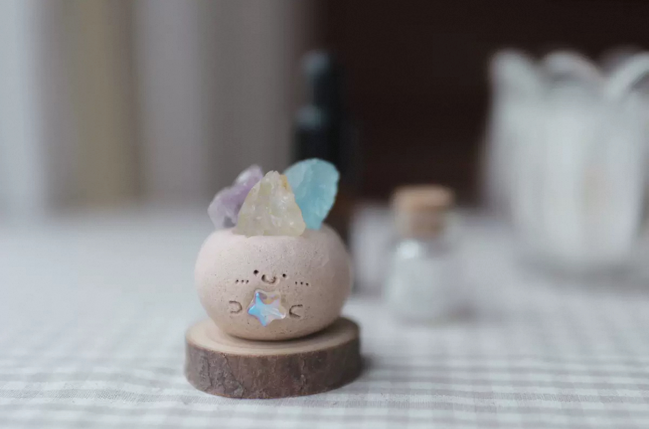 Magical Crystal Clay Decor for Your Desk