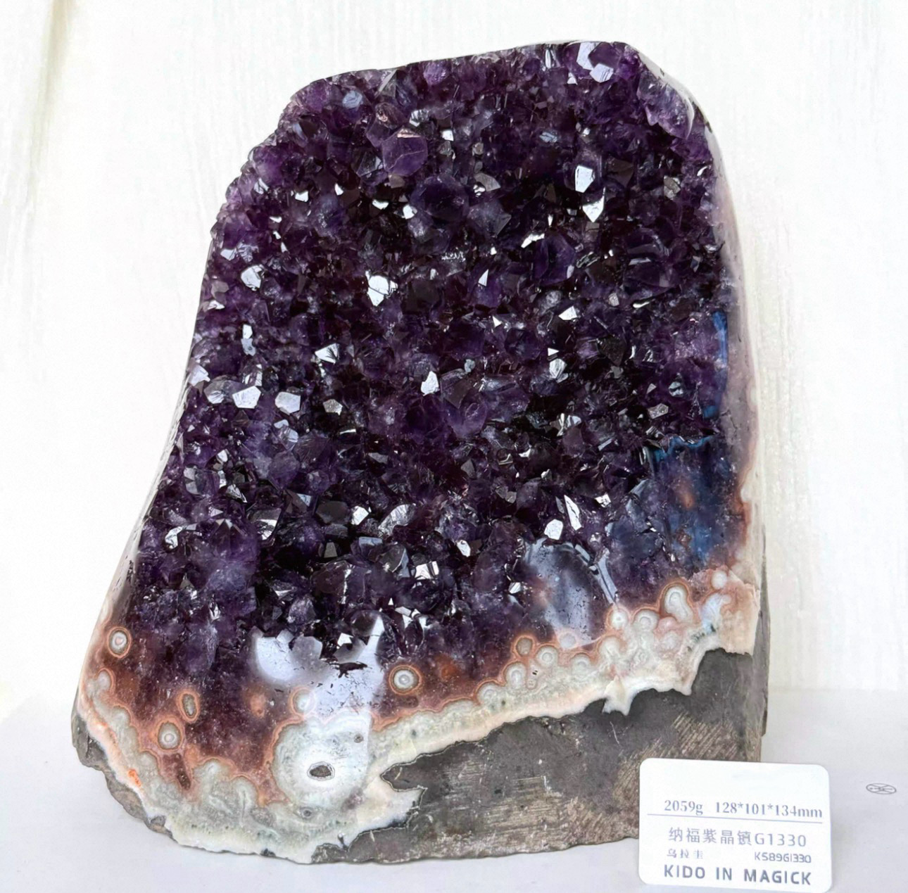 Imperial Natural Amethyst Crystal Display – Genuine Purple Quartz Cluster Home Décor