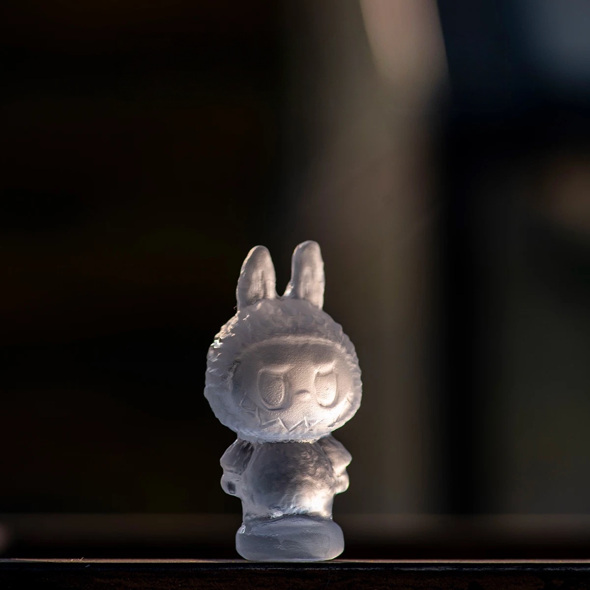 Labubu White Crystal Energy Toy – Pendant & Ornament