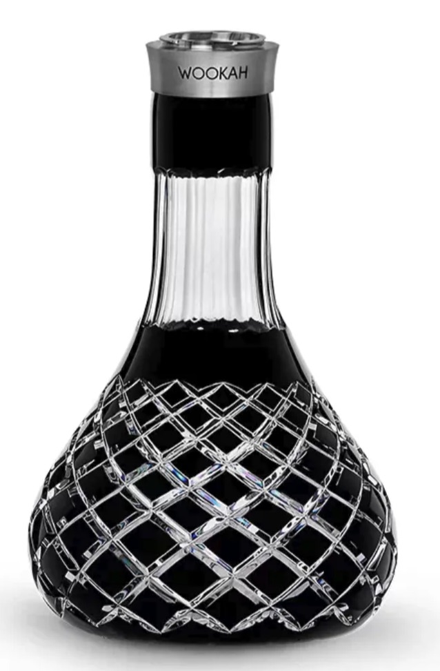 Premium Hand-Cut Crystal Hookah Base – Luxury Diamond-Cut Shisha Vase