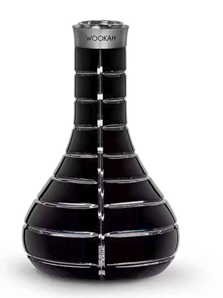 Premium Hand-Cut Crystal Hookah Vase – Modern Ribbed Shisha Base