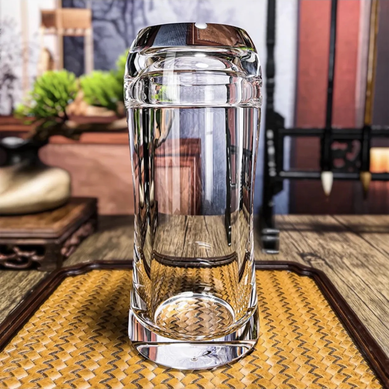 Crystal Glass With Cup Lip 320ml 420ml