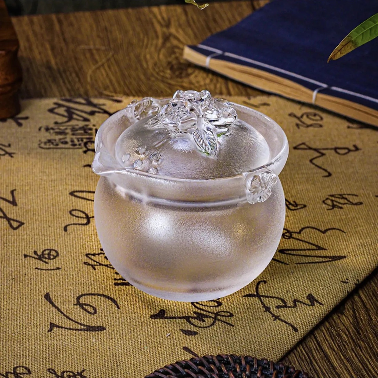 Crystaltells Handmade Natural Quartz Crystal Teapot Hand Carved Gift Package